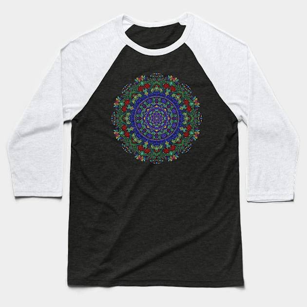 Nature Mandala Baseball T-Shirt by SheaBondsArt